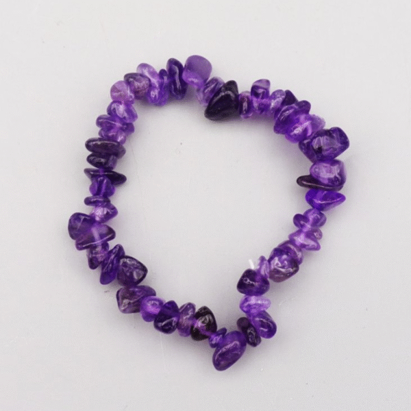 Amethyst Chip Bracelets Healing Crystal Gemstone