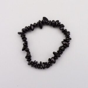 Black Tourmaline Chip Bracelets Healing Crystal Gemstone