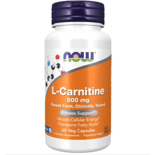 Now L-Carnitine 500mg 60 Capsules Fitness Support