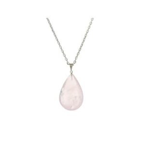 Rose Quartz Teardrop Pendant