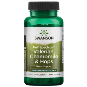Valerian, Chamomile & Hops Herbal Blend 60 Capsules