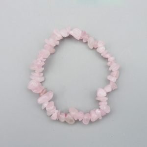 Rose Quartz Chip Bracelets Healing Crystal Gemstone